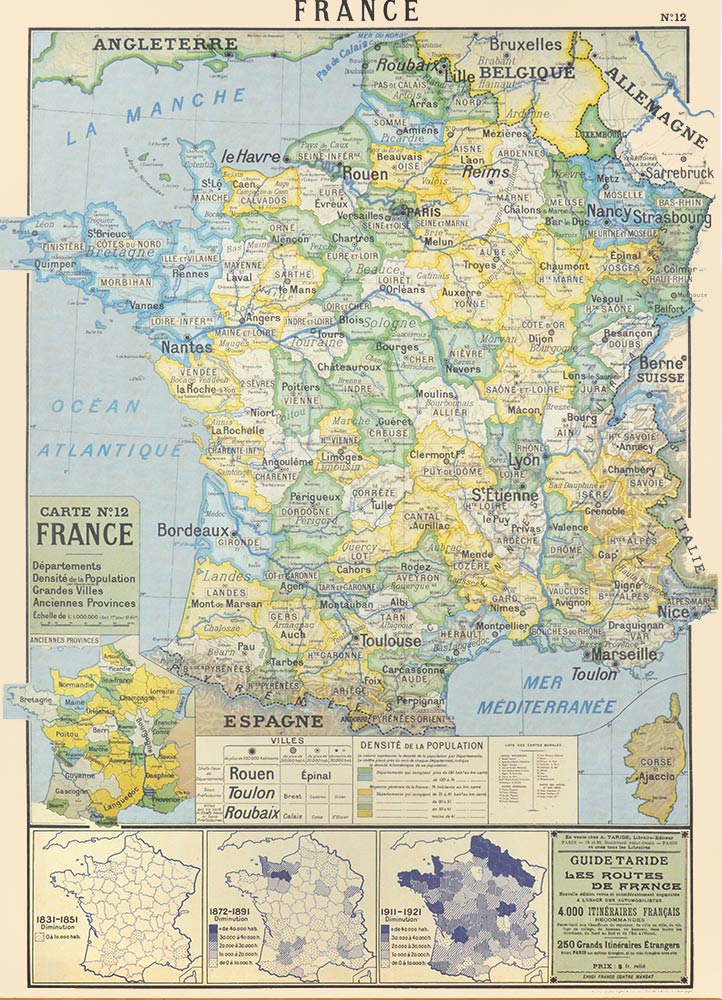 Affiche vintage  FRANCE FRANCE Dimensions : 70 x 50 cm
