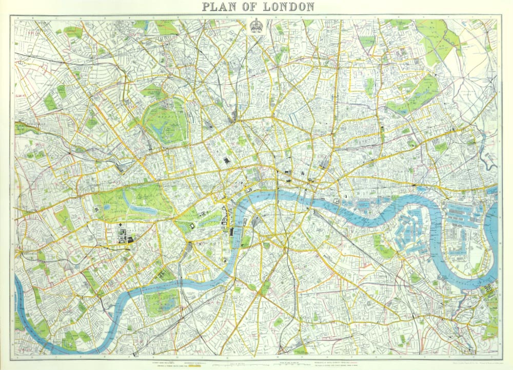 Affiche vintage  LONDRES LONDRES Dimensions : 50 x 70 cm