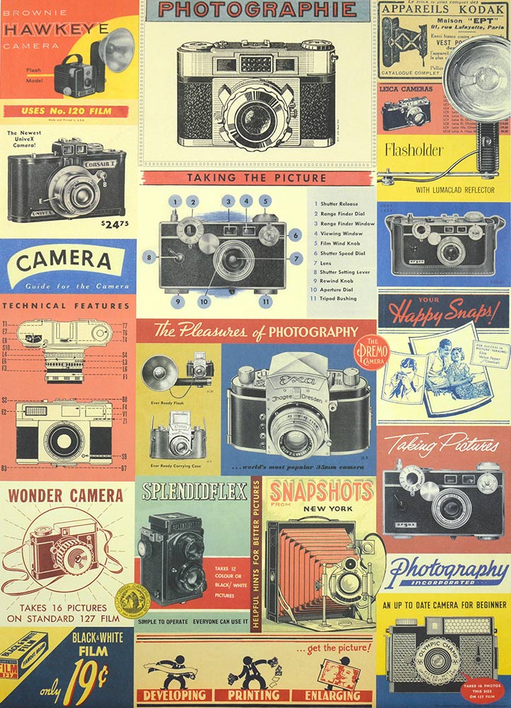 Affiche vintage  PHOTO PHOTOGRAPHIE Dimensions : 70 x 50 cm